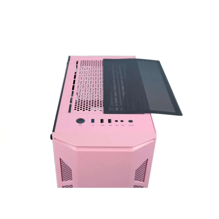 GABINETE GAMER REDRAGON STARSCREAM GC610P ROSA LED RGB LATERAL VIDRO ATX - Imagem: 3