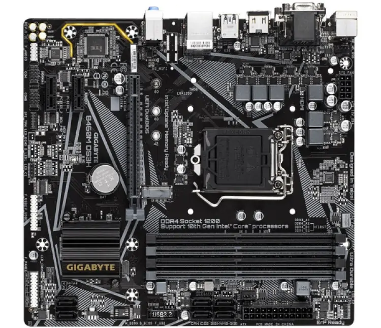 PLACA MÃE GIGABYTE B460M DS3H INTEL LGA 1200 DDR4 MICRO ATX - Imagem: 4