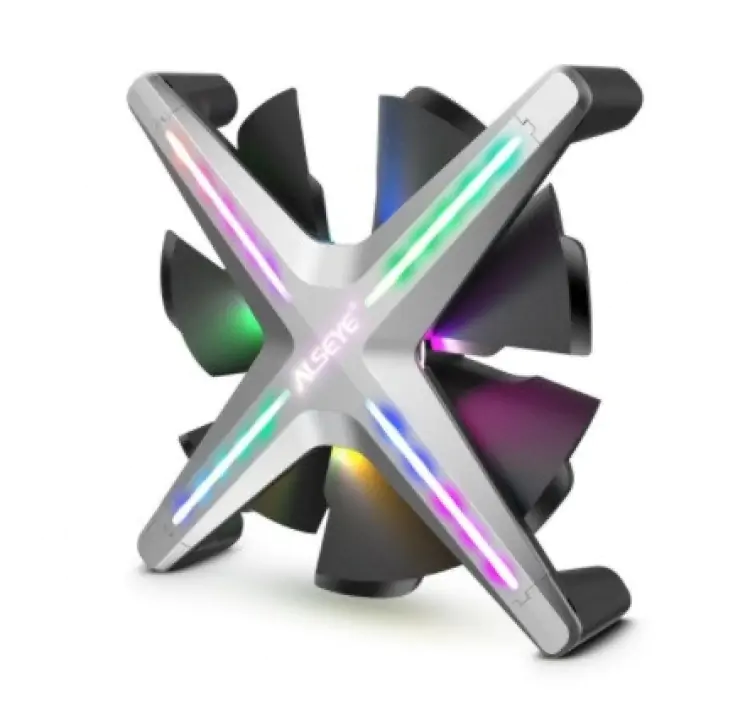 KIT COOLER FAN ALSEYE X12 LED RGB 120MM 3 UNIDADES CINZA - Imagem: 5