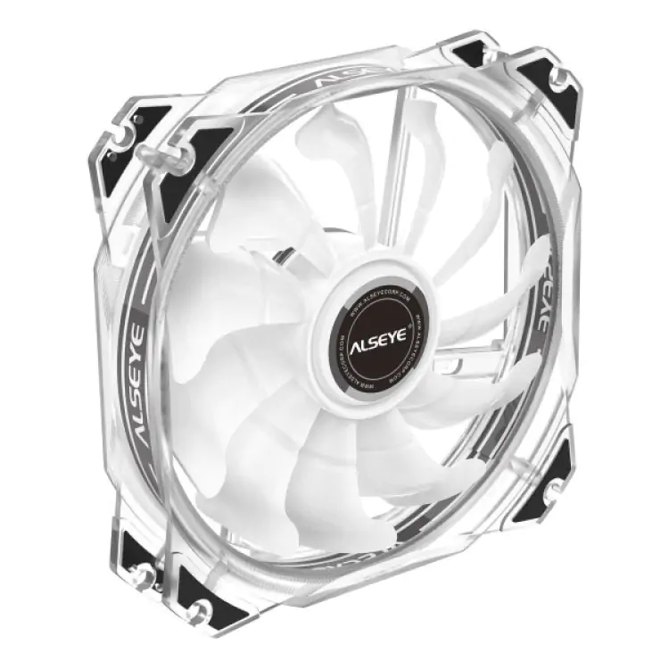 KIT COOLER FAN ALSEYE LED RGB 120MM 3 UNIDADES TRANSPARENTE M120-P - Imagem: 3