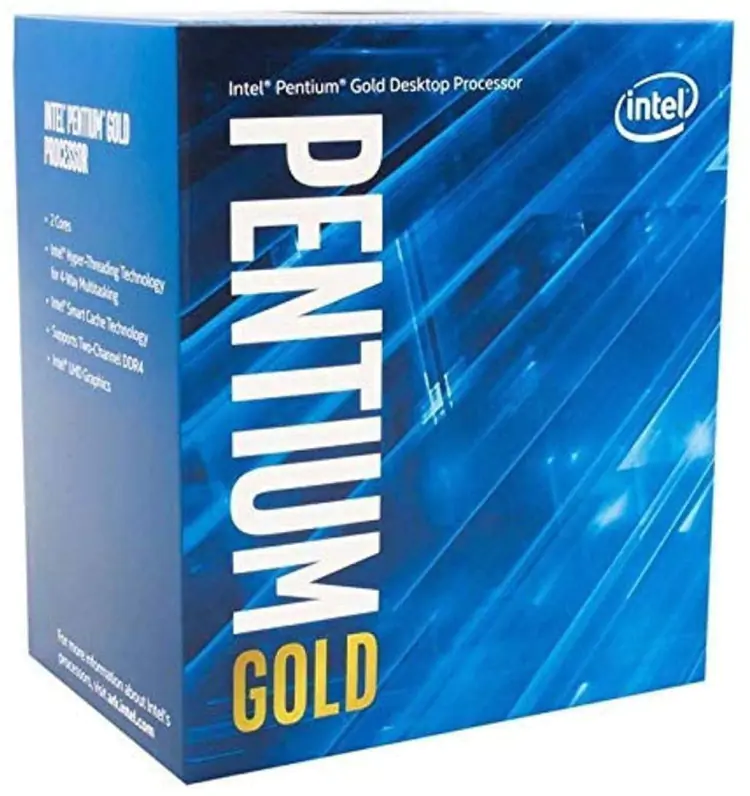 PROCESSADOR INTEL PENTIUM GOLD G6400 2/4 4MB 4GHZ UHD 610 LGA 1200 BX80701G6400 - Imagem: 1