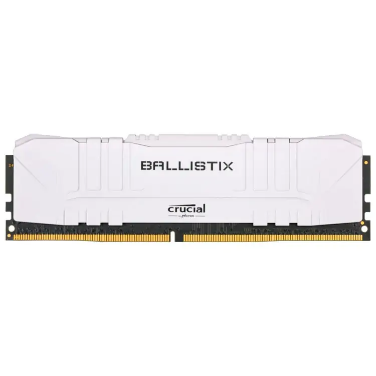 MEMÓRIA 8GB DDR4 3000MHZ CRUCIAL BALLISTIX WHITE BL8G32C16U4W - Imagem: 1