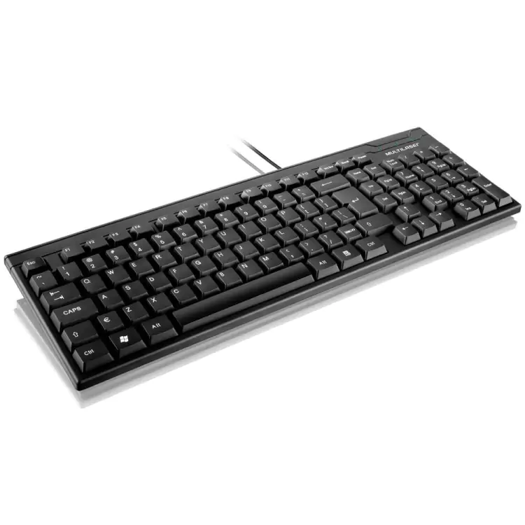 TECLADO MULTILASER SLIM TC193 PRETO USB - Imagem: 2