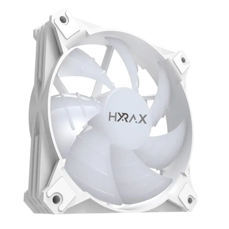 KIT COOLER FAN MOTOSPEED HYRAX LED RGB 120MM 3 UNIDADES BRANCO - Imagem: 2