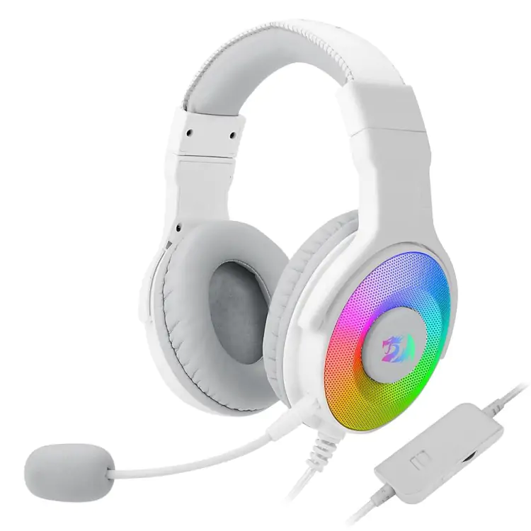 HEADSET GAMER REDRAGON PANDORA 2 BRANCO USB RGB H350WRGB-1 - Imagem: 1