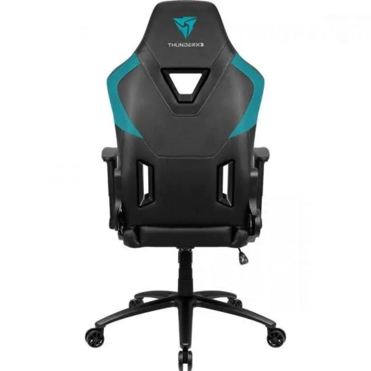 CADEIRA GAMER THUNDERX3 DC3 PRETO/CIANO LOGO CIANO 150KG - Imagem: 2