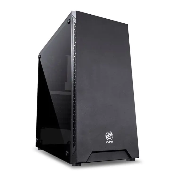 GABINETE GAMER PCYES MARS PRETO LATERAL VIDRO ATX MRPTSL1FV - Imagem: 1