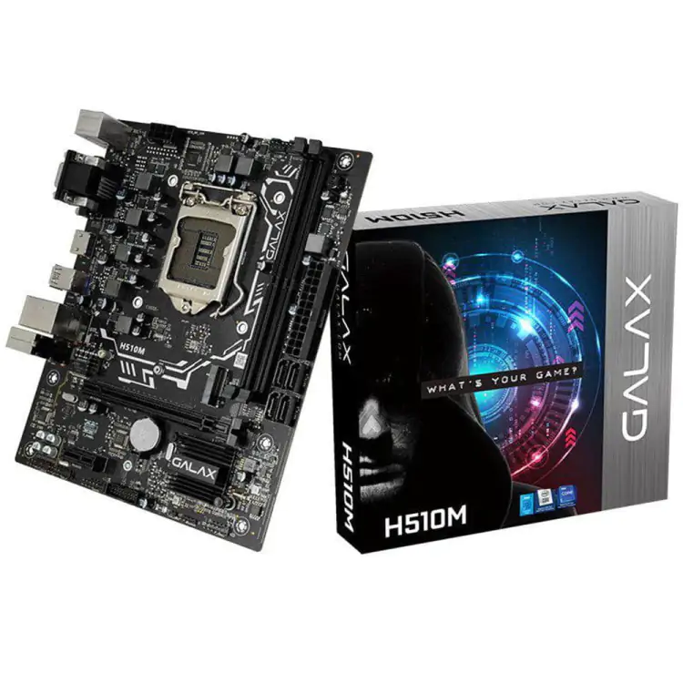 PLACA MÃE GALAX H510MH INTEL LGA 1200 DDR4 MICRO ATX - Imagem: 1