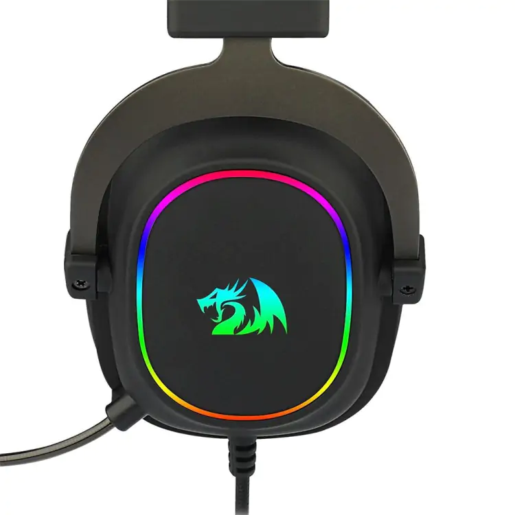 HEADSET GAMER REDRAGON ZEUS X H510 PRETO/VERMELHO USB LED RGB - Imagem: 6