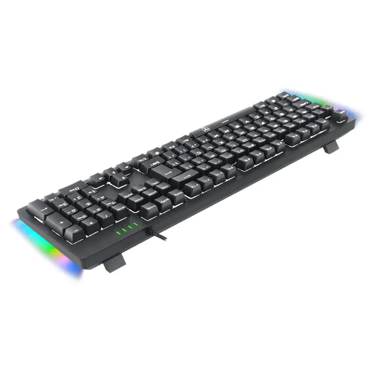 TECLADO GAMER MECANICO T-DAGGER BERMUDA PRETO USB LED BRANCO SWITCH BLUE T-TGK312-BL PT-RED - Imagem: 3