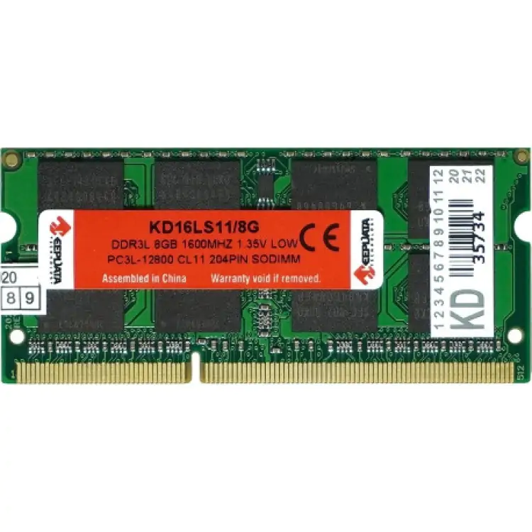 MEMÓRIA NOTEBOOK 8GB DDR3L 1600MHZ KEEPDATA KD16LS11/8G - Imagem: 1