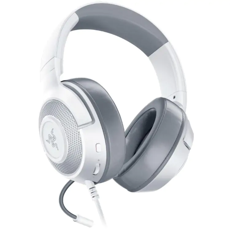 HEADSET GAMER RAZER KRAKEN X MERCURY 7.1 BRANCO/CINZA P3 RZ04-02890300-R3U1 - Imagem: 2