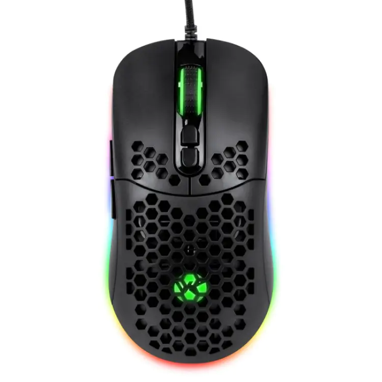 MOUSE GAMER VINIK VK VOID PRETO USB LED RGB MGV100P - Imagem: 1