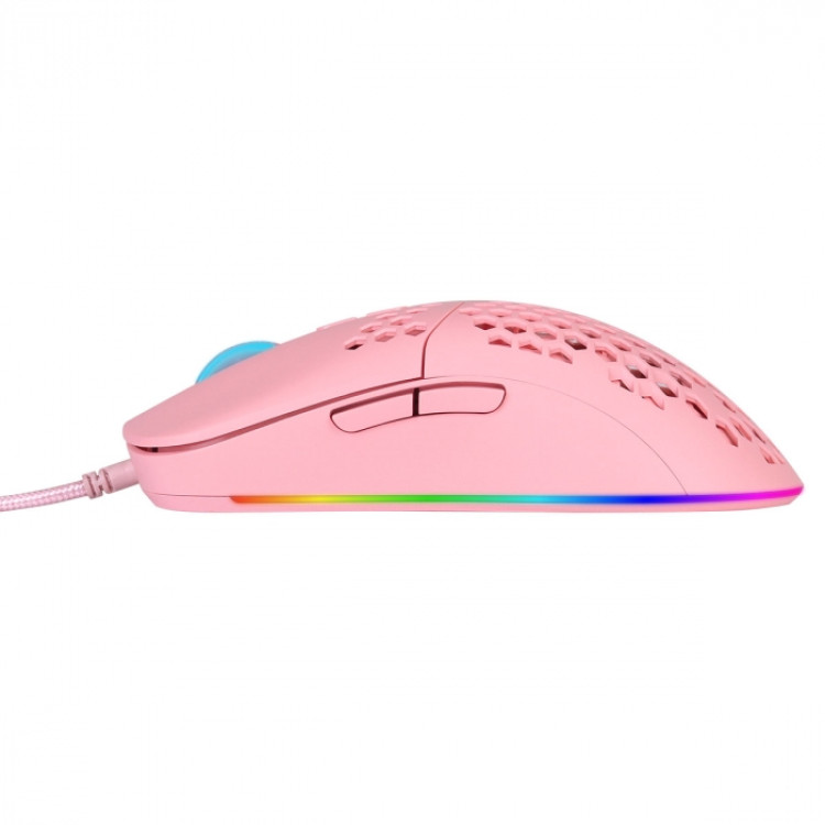 MOUSE GAMER VINIK VK VOID ROSA USB LED RGB MGV100R - Imagem: 5