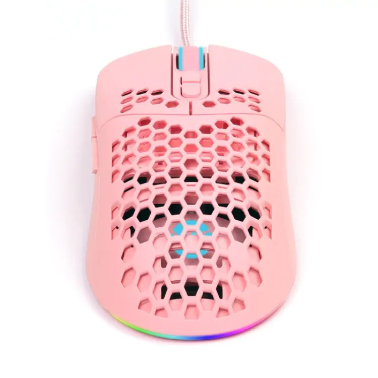 MOUSE GAMER VINIK VK VOID ROSA USB LED RGB MGV100R - Imagem: 7