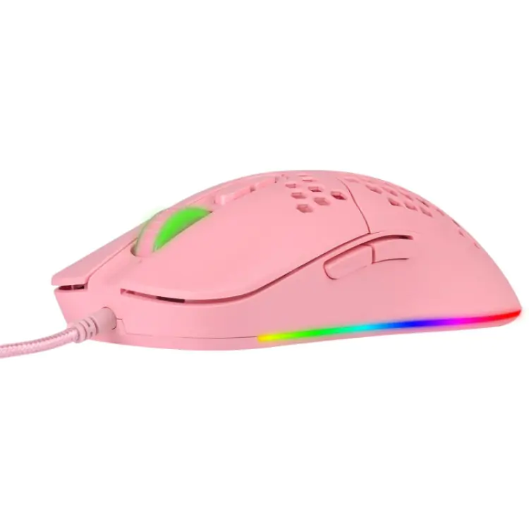 MOUSE GAMER VINIK VK VOID ROSA USB LED RGB MGV100R - Imagem: 8