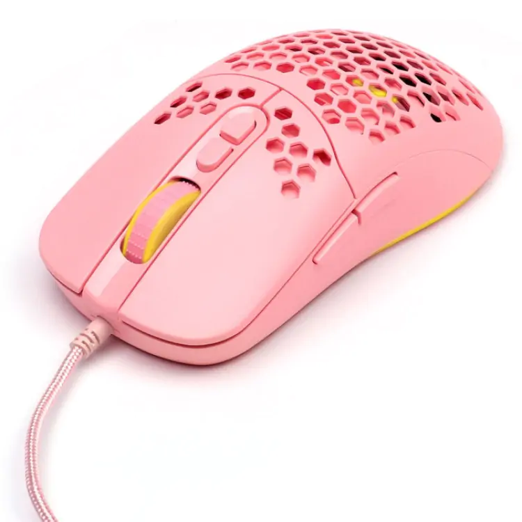 MOUSE GAMER VINIK VK VOID ROSA USB LED RGB MGV100R - Imagem: 9