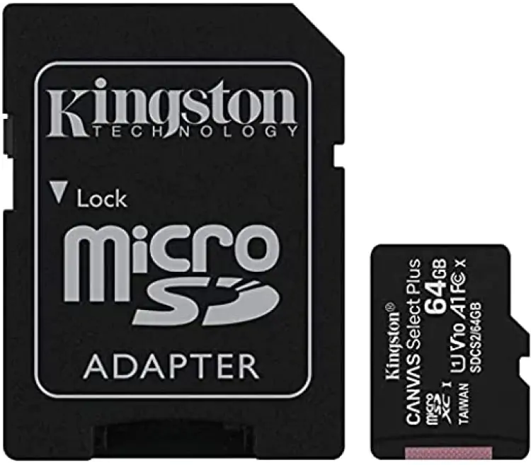 CARTÃO MICRO SDXC 64GB KINGSTON CANVAS SELECT PLUS CLASS 10 SDCS2/64GB - Imagem: 1