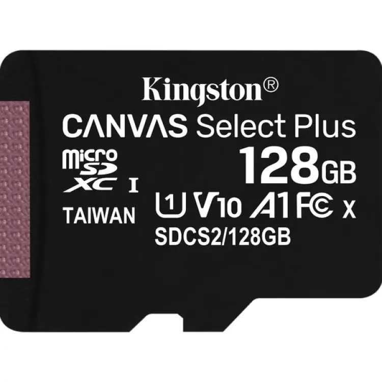 CARTÃO MICRO SDCS 128GB KINGSTON CANVAS SELECT PLUS CLASS 10 SDCS2/128GB - Imagem: 3