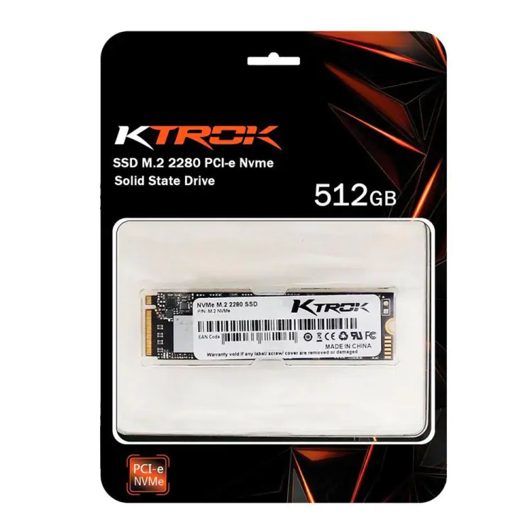 SSD M.2 512GB NVME KTROK 1500/1200MB/S KTROK512GB - Imagem: 1