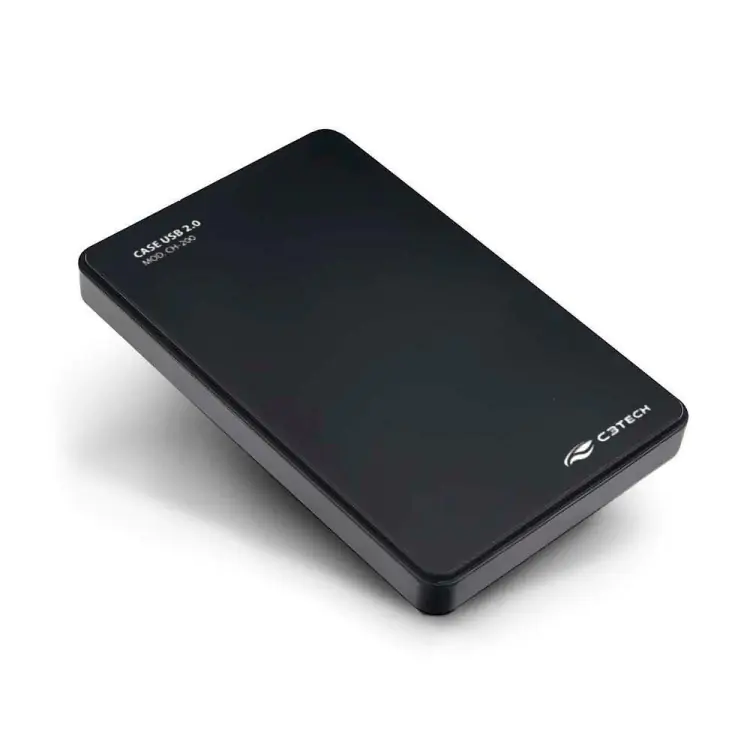 CASE DE HD 2.5'' C3TECH CH-200BK USB 2.0 PRETO - Imagem: 1