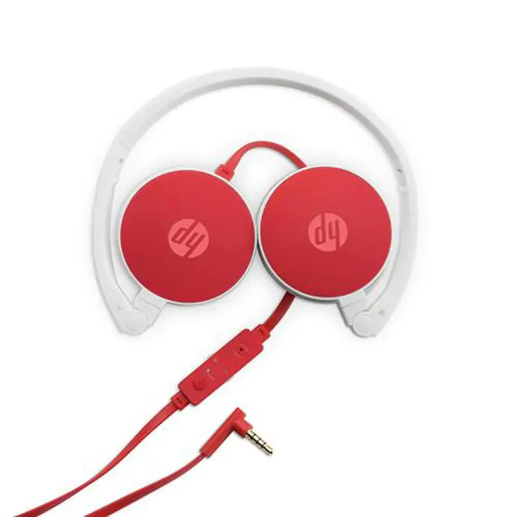 FONE DE OUVIDO HP H2800 BRANCO/ VERMELHO P3 C/ MICROFONE DOBRÁVEL 7CH703JJBC - Imagem: 3