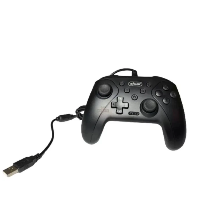 CONTROLE PARA PC/ N-SWITCH/ PS3/ ANDROID COM FIO KNUP KP-CN700 PRETO - Imagem: 1