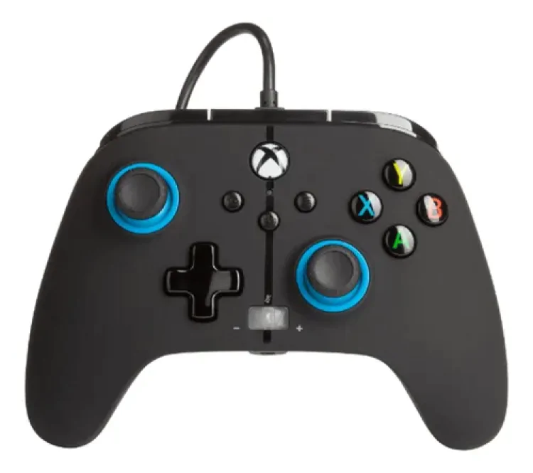 CONTROLE POWERA BLUE HINT XBOX PRETO C/ CABO LOT10823D0401 - Imagem: 1