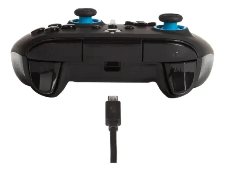 CONTROLE POWERA BLUE HINT XBOX PRETO C/ CABO LOT10823D0401 - Imagem: 5