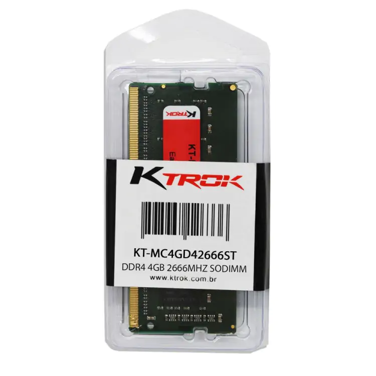 MEMÓRIA NOTEBOOK 4GB DDR4 2666MHZ KTROK KT-MC4GD42666ST - Imagem: 1