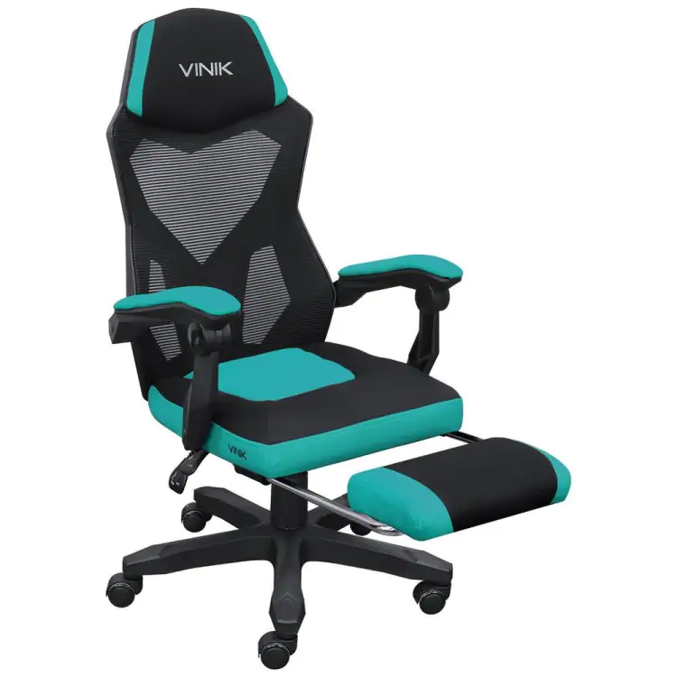 CADEIRA GAMER VINIK ROCKET PRETO/ VERDE CGR10PVD - Imagem: 1