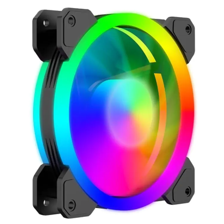 KIT COOLER FAN T-DAGGER 120MM T-TGF513 RING LED RGB - Imagem: 3