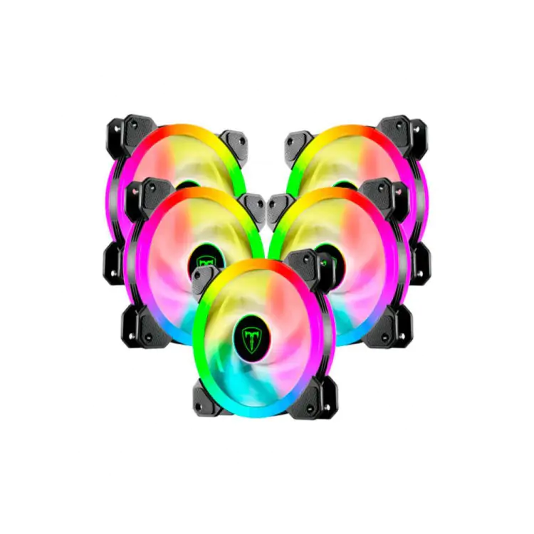 KIT COOLER FAN T-DAGGER 120MM T-TGF515 RING LED RGB - Imagem: 1