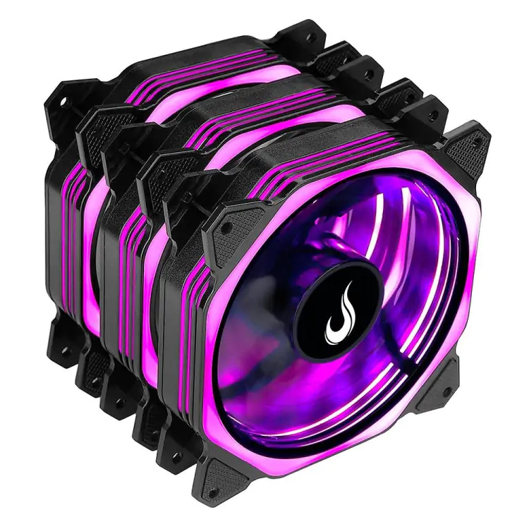 KIT COOLER FAN RISE MODE 120MM AURA RING LED RGB - Imagem: 6