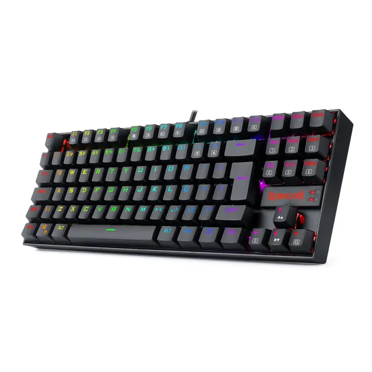 TECLADO GAMER MECÂNICO REDRAGON KUMARA PRETO USB LED RGB SWTICH BROWN PRO - Imagem: 6