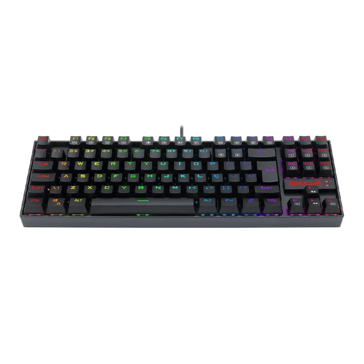 TECLADO GAMER MECÂNICO REDRAGON KUMARA PRETO USB LED RGB SWTICH BROWN PRO - Imagem: 7