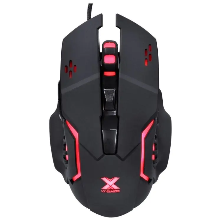 MOUSE GAMER VX GAMING GALATICA PRETO USB LED VERMELHO - Imagem: 1