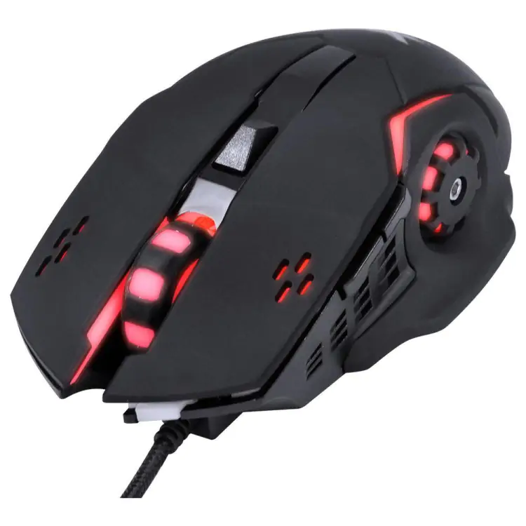 MOUSE GAMER VX GAMING GALATICA PRETO USB LED VERMELHO - Imagem: 4