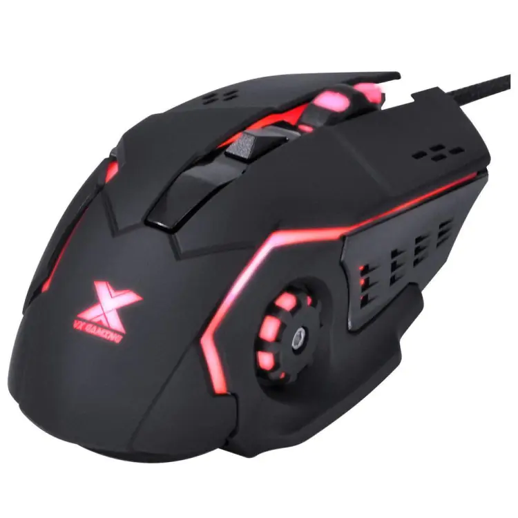 MOUSE GAMER VX GAMING GALATICA PRETO USB LED VERMELHO - Imagem: 5