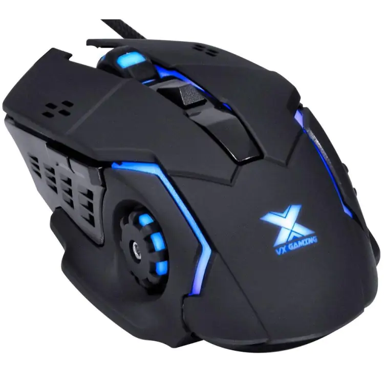 MOUSE GAMER VX GAMING GALATICA PRETO USB LED AZUL - Imagem: 3