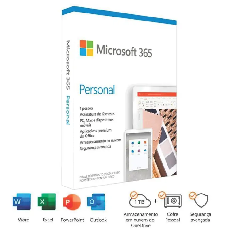 LICENCA MICROSOFT 365 12 MESES 1P PRODUCT KEY - Imagem: 2