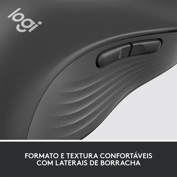 MOUSE SEM FIO LOGITECH M650L LEFT PRETO USB BLUETOOTH - Imagem: 3