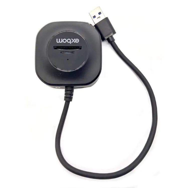 HUB USB 3.0 3 X USB/ 1 X SD/ 1X MICRO SD EXBOM UH-R33 PT - Imagem: 2