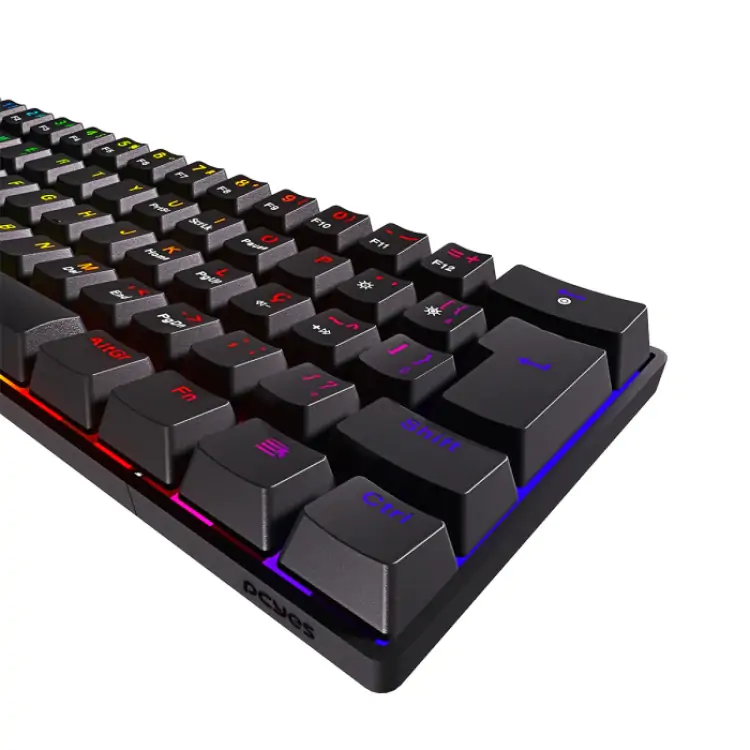 TECLADO GAMER MECÂNICO PCYES ZOT PRETO USB LED RGB SWTICH OUTEMU BLUE PZOHBLRGB - Imagem: 3