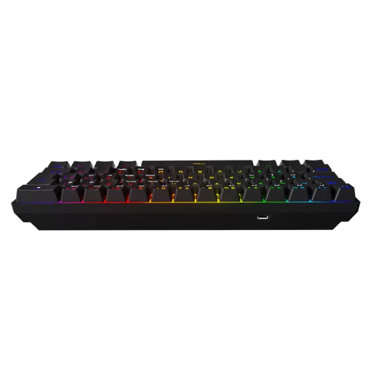 TECLADO GAMER MECÂNICO PCYES ZOT PRETO USB LED RGB SWTICH OUTEMU BLUE PZOHBLRGB - Imagem: 4