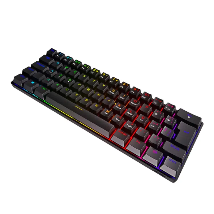 TECLADO GAMER MECÂNICO PCYES ZOT PRETO USB LED RGB SWTICH OUTEMU BLUE PZOHBLRGB - Imagem: 6