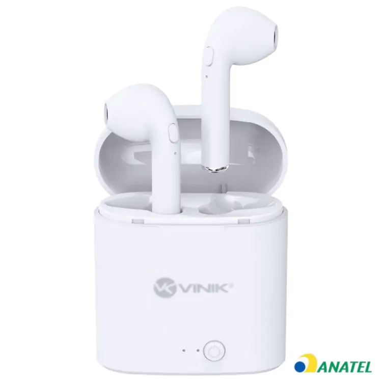 FONE DE OUVIDO SEM FIO VINIK W1 EASY BRANCO BLUETOOTH AURICULAR - Imagem: 1