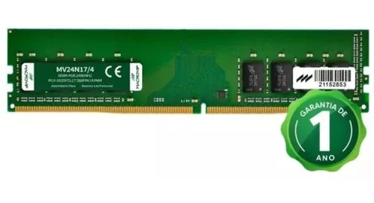 MEMÓRIA 4GB DDR4 2400MHZ MACROVIP CL17 UDIMM MV24N17/4 - Imagem: 1