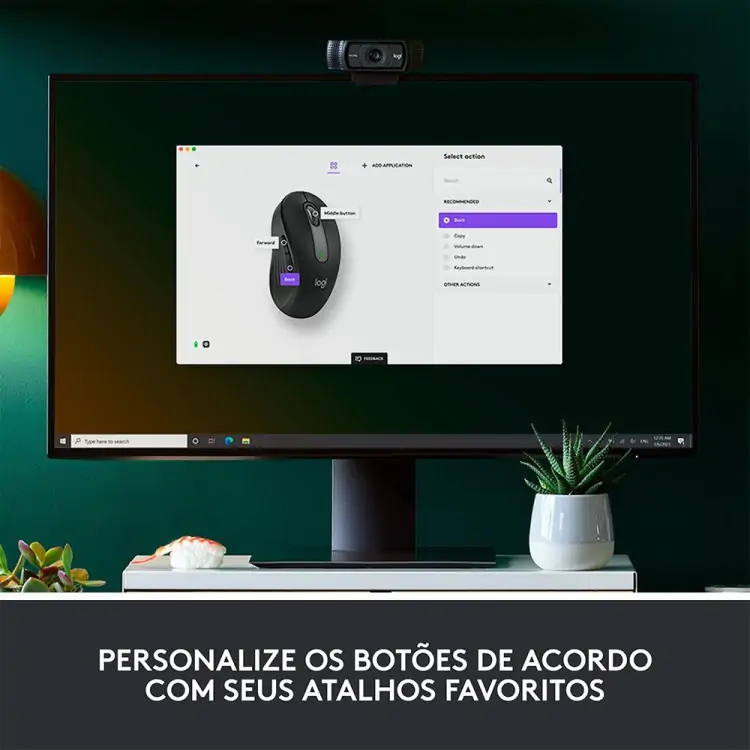 MOUSE SEM FIO LOGITECH M650 SIGNATURE PRETO USB BLUETOOTH - Imagem: 6