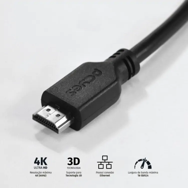 CABO HDMI 2M PCYES 2.0V COBRE PHM20-2 - Imagem: 9